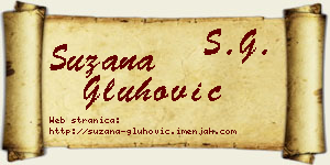 Suzana Gluhović vizit kartica